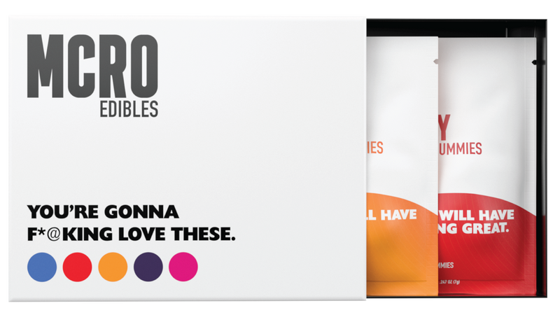 MCRO - Sample Box - Edibles - 2 Packs - Try All Our Blends - THC - Functional THC