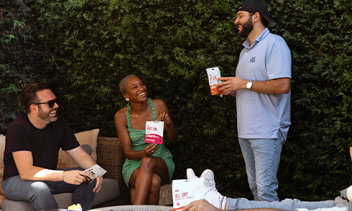 Friends enjoying MCRO Edibles - MCRO - THC - Microdosing - Functional THC