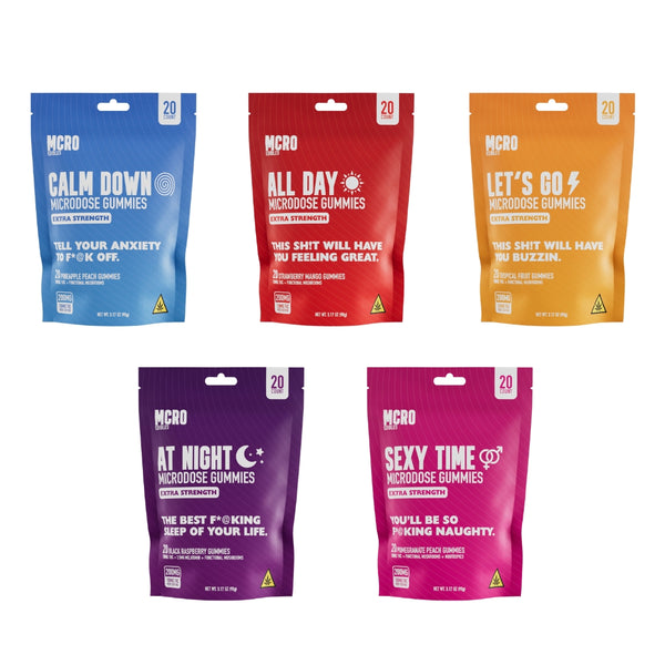 MCRO Edibles Bundle - 20ct of each Extra Strength Blend
