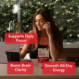Clean-Head High for Productivity - Woman On Computer - MCRO Edibles in the U.S.