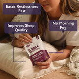 Sleep-Boosting THC Edible - At Night Formula for Relaxation - Woman in Cozy Environment - MCRO Edibles in the U.S.